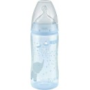 Μπιμπερό πολυπροπυλενίου First Choice Plus 300ml Temperature Control με Θηλή Σιλικόνης 0-6m Μπλε Ελέφαντας Nuk Μπιμπερό πολυπροπυλενίου First Choice Plus 300ml Temperature Control με Θηλή Σιλικόνης 0-6m Μπλε Ελέφαντας Nuk