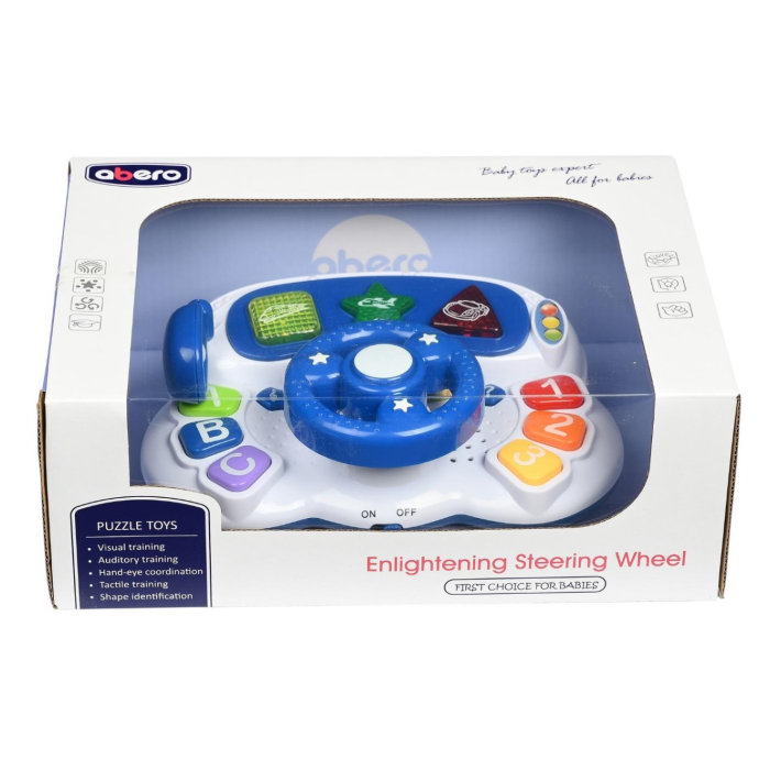 Μπλε Τιμόνι Με Φωτά Και Ήχους Martin Toys