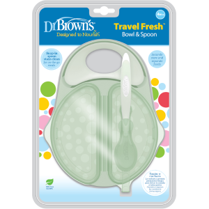 Μπολ Φαγητού με Καπάκι & Κουτάλι Ταΐσματος Μέντα Dr. Brown's