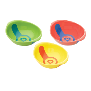 Μπολ Φαγητού με Δείκτη Θερμοκρασίας 3τεμάχια White Hot Bowls Munchkin