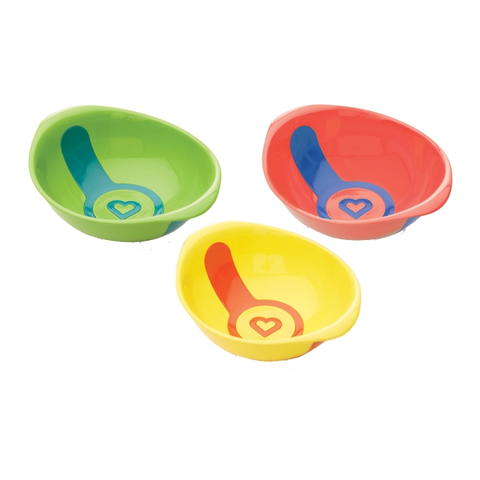 Μπολ Φαγητού με Δείκτη Θερμοκρασίας 3τεμάχια White Hot Bowls Munchkin