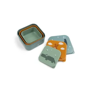 Μπωλ με Καπάκι Σετ 3τεμ Deer friends Μπλε mix Done By Deer