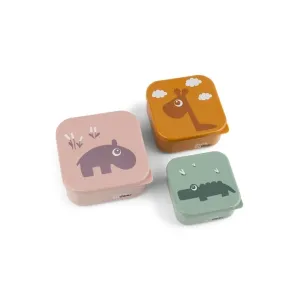 Μπωλ με Καπάκι Σετ 3τεμ Deer friends Powder mix Done By Deer