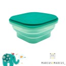 Μπολ Σιλικόνης Πτυσσόμενο Pastel Με Καπάκι Πράσινο Marcus & Marcus