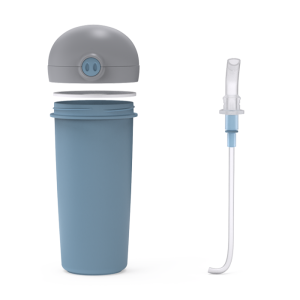 Μπουκάλι Πλαστικό Με Καλαμάκι Σιλικόνης We Care Μπλε 380ml Nava Μπουκάλι Πλαστικό Με Καλαμάκι Σιλικόνης We Care Μπλε 380ml Nava