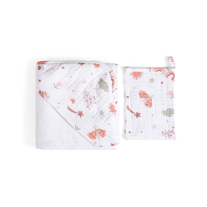 Μπουρνούζι Κάπα & Γάντι Μπάνιου 75x75 Sunny Funna Baby Μπουρνούζι Κάπα & Γάντι Μπάνιου 75x75 Sunny Funna Baby