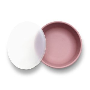 Μπωλ Φαγητού Σιλικόνης Με Καπάκι Natural Deep Pink Lorelli