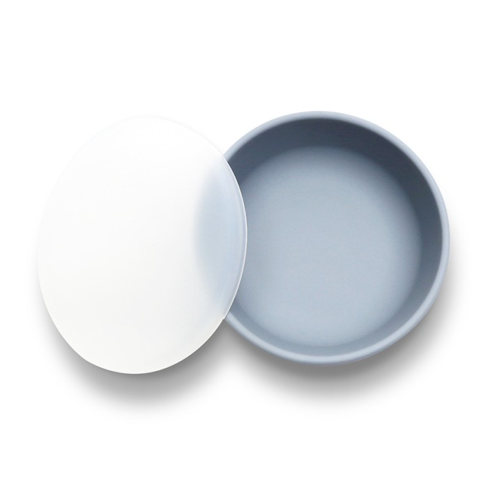 Μπωλ Φαγητού Σιλικόνης Με Καπάκι Natural Grey Lorelli