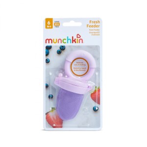 Munchkin Δίχτυ Δοκιμής Φρέσκου Φαγητού Food Feeder 6m+ Μωβ