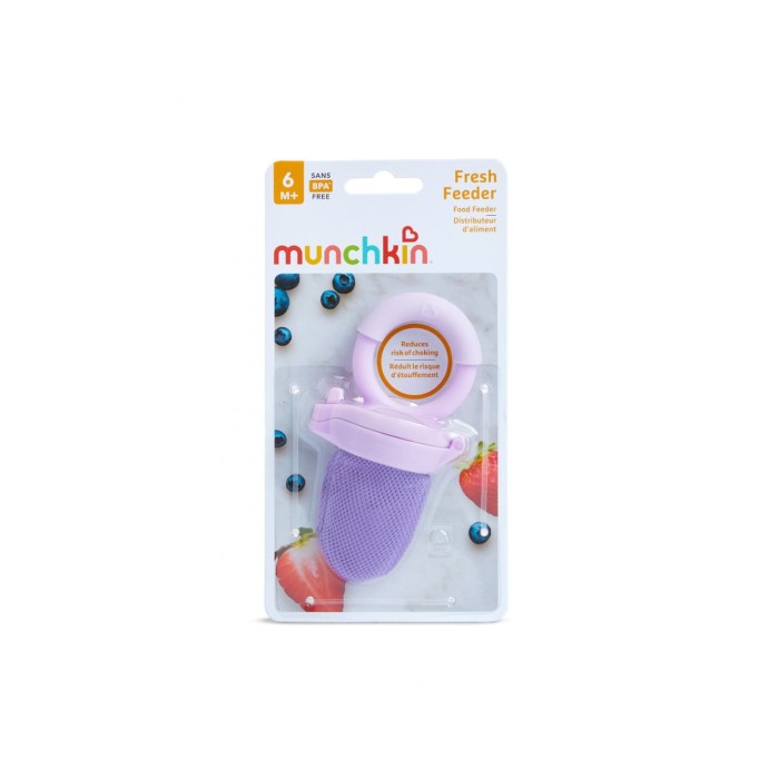 Munchkin Δίχτυ Δοκιμής Φρέσκου Φαγητού Food Feeder 6m+ Μωβ Munchkin Δίχτυ Δοκιμής Φρέσκου Φαγητού Food Feeder 6m+ Μωβ