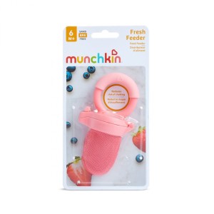 Munchkin Δίχτυ Δοκιμής Φρέσκου Φαγητού Food Feeder 6m+ Ροζ
