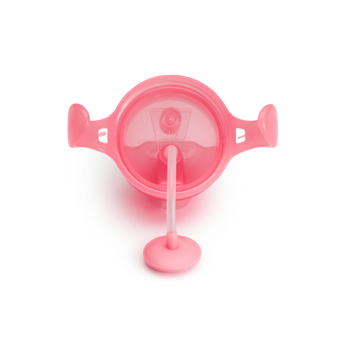 Munchkin Κύπελλο με Καλαμάκι Click Lock Ροζ 207ml 6m+