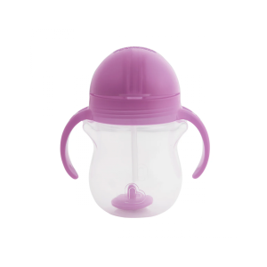 Munchkin Κύπελλο με Καλαμάκι Click Lock Μωβ 207ml 6m+ Munchkin Κύπελλο με Καλαμάκι Click Lock Μωβ 207ml 6m+