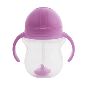 Munchkin Κύπελλο με Καλαμάκι Click Lock Μωβ 207ml 6m+ Munchkin Κύπελλο με Καλαμάκι Click Lock Μωβ 207ml 6m+