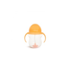 Munchkin Κύπελλο με Καλαμάκι Click Lock Πορτοκαλί 207ml 6m+