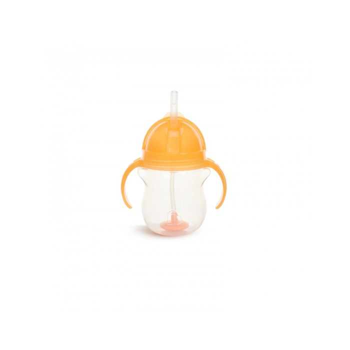 Munchkin Κύπελλο με Καλαμάκι Click Lock Πορτοκαλί 207ml 6m+