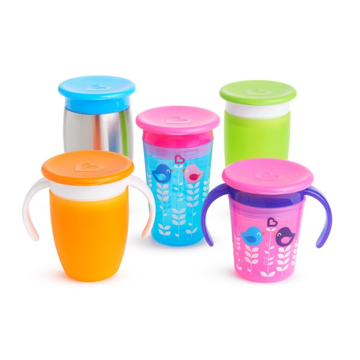 Munchkin Miracle Cup Lids 4τμχ Καπάκια για όλα τα Ποτηράκια Miracle 360°