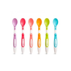 Munchkin Σετ Μαλακά Κουτάλια σε Διάφορα Χρώματα 6τμχ 4m+