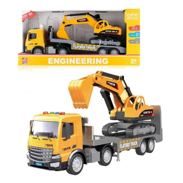 Νταλίκα Με Εσκαφέας Με Φωτά Και Ήχους RJ3366 Martin Toys