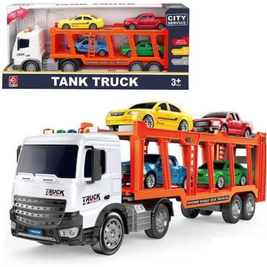 Νταλίκα Mεταφοράς Oχημάτων με Φώτα & Ήχους 38cm Martin Toys