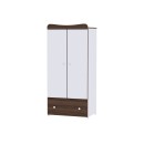 Ντουλάπα Exclusive White/Walnut Lorelli