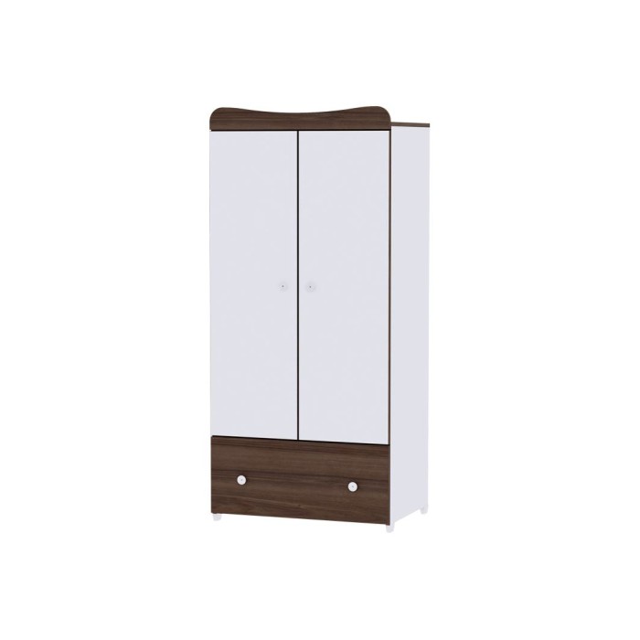 Ντουλάπα Exclusive White/Walnut Lorelli