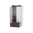 Ντουλάπα Exclusive White/Walnut Lorelli