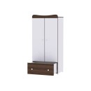 Ντουλάπα Exclusive White/Walnut Lorelli