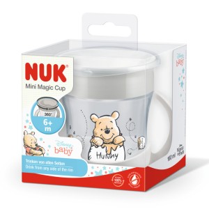NUK Evolution Mini Magic Cup Disney Winnie 160ml Με Χείλος Και Καπάκι