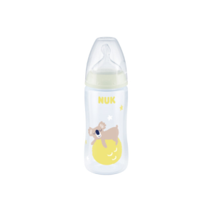 NUK First Choice Plus NIGHT Μπιμπερό Σιλικόνης (PP) 300ml Temperature Control Koala 6-18m
