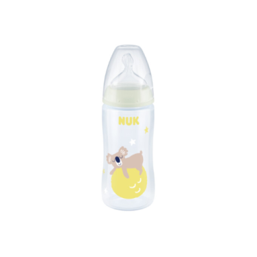 NUK First Choice Plus NIGHT Μπιμπερό Σιλικόνης (PP) 300ml Temperature Control Koala 6-18m