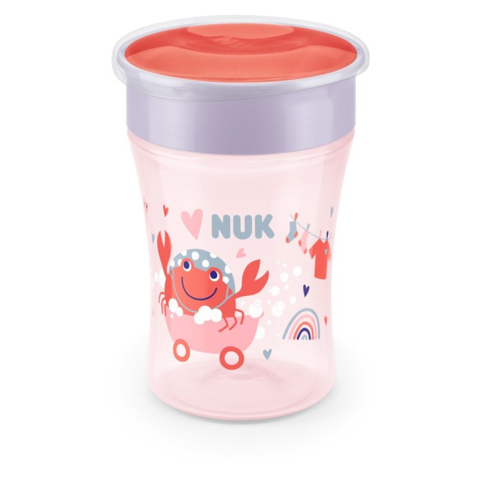Nuk Magic Cup 230ml 8m+ Με Χείλος & Καπάκι Κόκκινο Nuk Magic Cup 230ml 8m+ Με Χείλος & Καπάκι Κόκκινο