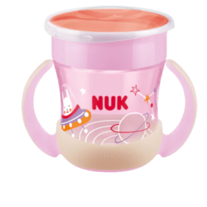 NUK Mini Magic Cup Night 160ml Με Χείλος Και Καπάκι Ροζ NUK Mini Magic Cup Night 160ml Με Χείλος Και Καπάκι Ροζ