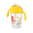 NUK Motion Cup Ποτηράκι Mε Λαβές Kαι Καλαμάκι 230ml Kίτρινο NUK Motion Cup Ποτηράκι Mε Λαβές Kαι Καλαμάκι 230ml Kίτρινο