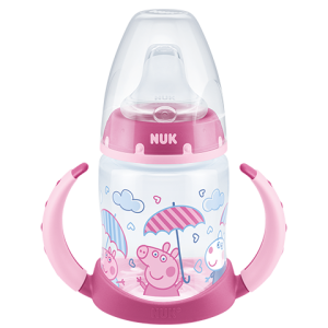 Nuk Peppa Pig First Choice Μπιμπερό Εκπαίδευσης Με Ρύγχος & Δείκτη Θερμοκρασίας Ροζ