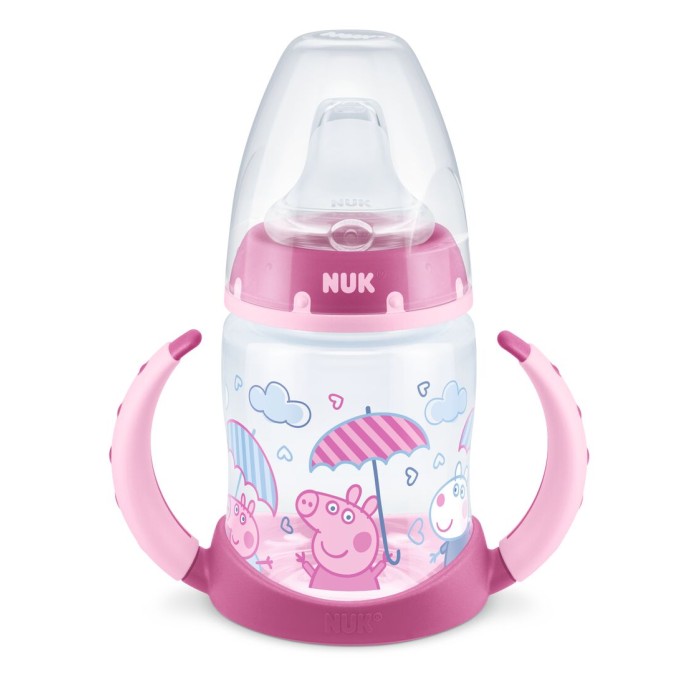 NUK Peppa Pig First Choice Μπιμπερό Εκπαίδευσης 150ml Temperature Control Ροζ