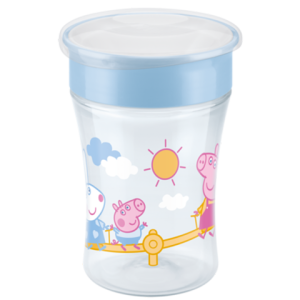NUK Peppa Pig Magic Cup 230ml Με Χείλος & Καπάκι