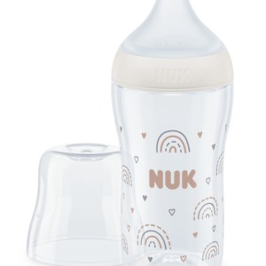 Nuk Perfect Match Μπιμπερό PP Temperature Control 260ml Με Θηλή Σιλικόνης 3+m Rainbow