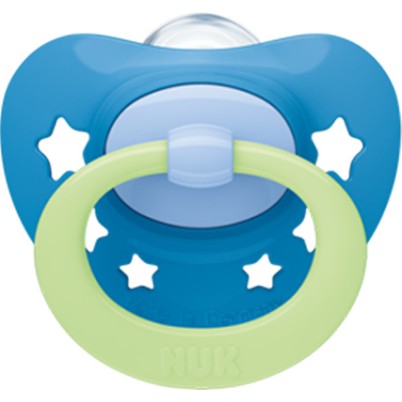 Nuk Πιπίλα Signature Night Σιλικόνης 0-6m Μπλε Nuk Πιπίλα Signature Night Σιλικόνης 0-6m Μπλε