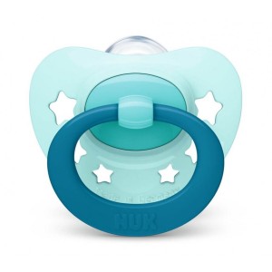 Nuk Πιπίλα Signature Σιλικόνης 0-6m Σιελ Nuk Πιπίλα Signature Σιλικόνης 0-6m Σιελ
