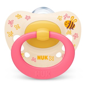 Nuk Πιπίλα Signature Σιλικόνης 6-18m Κίτρινο Nuk Πιπίλα Signature Σιλικόνης 6-18m Κίτρινο
