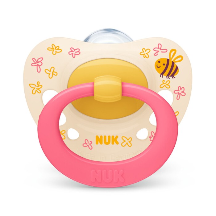 Nuk Πιπίλα Signature Σιλικόνης 6-18m Κίτρινο Nuk Πιπίλα Signature Σιλικόνης 6-18m Κίτρινο
