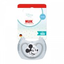 Nuk Πιπίλα Σιλικόνης Perfect Match Air Mickey Γκρι 0-6m