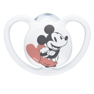 Nuk Πιπίλα Σιλικόνης Space Disney Mickey Λευκό 18-36m Nuk Πιπίλα Σιλικόνης Space Disney Mickey Λευκό 18-36m