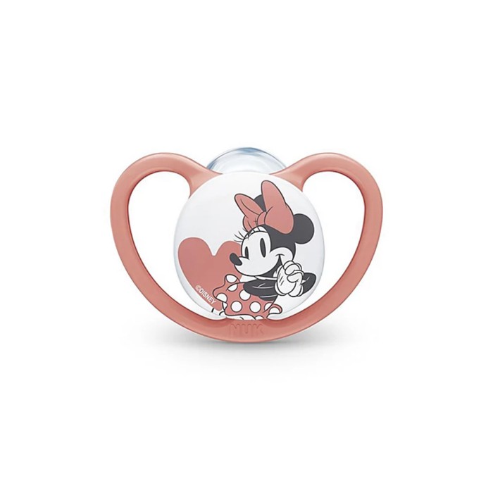 Nuk Πιπίλα Σιλικόνης Space Disney Minnie Ροζ 6-18m Nuk Πιπίλα Σιλικόνης Space Disney Minnie Ροζ 6-18m