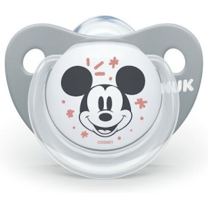 Nuk Πιπίλα Σιλικόνης Trendline Disney Mickey Γκρι 0-6m Nuk Πιπίλα Σιλικόνης Trendline Disney Mickey Γκρι 0-6m