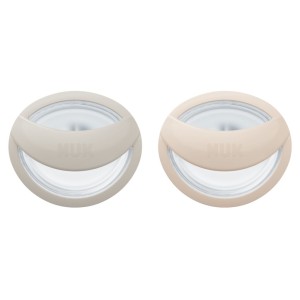 Nuk Πιπίλες Σιλικόνης Mommy Feel για 0-9 μηνών Γκρι / Μπεζ