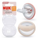 Nuk Πιπίλες Σιλικόνης Mommy Feel για 0-9 μηνών Σομόν/Μπεζ Nuk Πιπίλες Σιλικόνης Mommy Feel για 0-9 μηνών Σομόν/Μπεζ