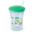 Nuk Ποτηράκι Action Cup 230ml με Καλαμάκι Πράσινο Nuk Ποτηράκι Action Cup 230ml με Καλαμάκι Πράσινο