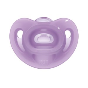 Nuk Sensitive Πιπίλα Σιλικόνης Μωβ 0-6m